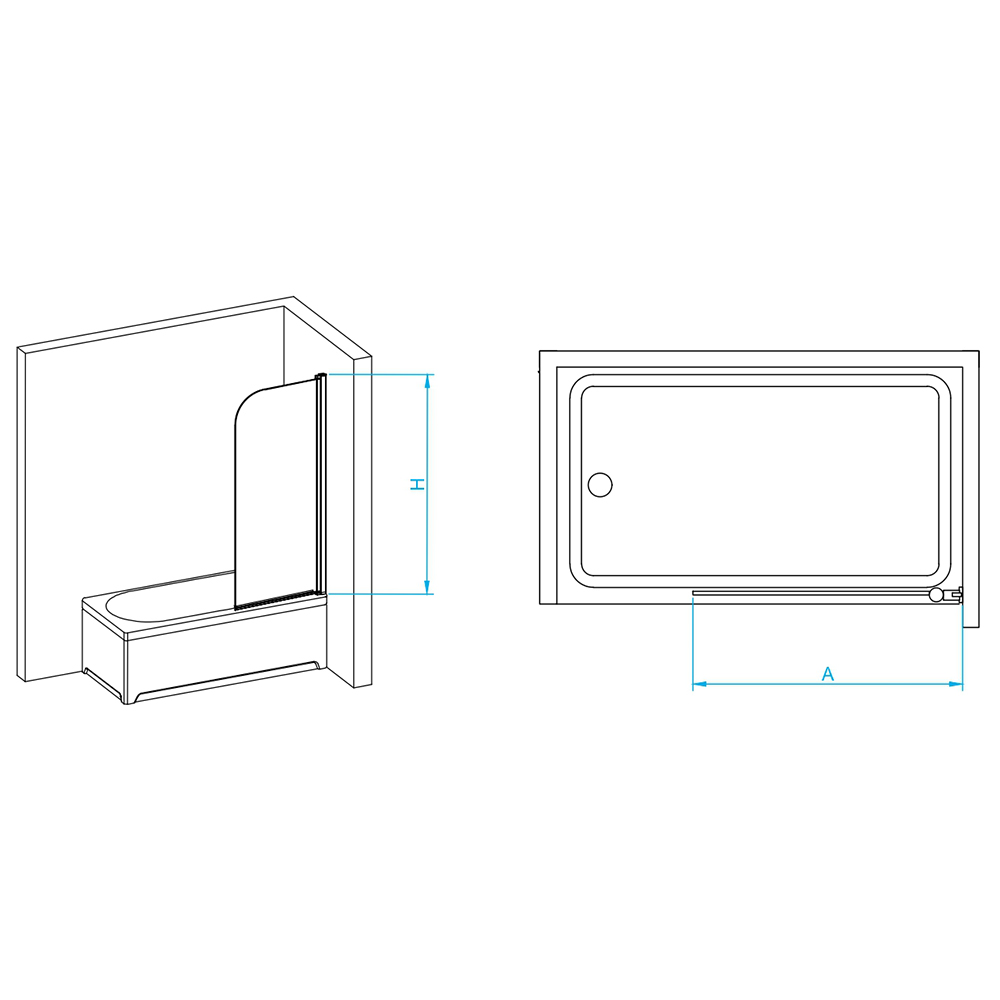 Шторка для ванны RGW Screens SC-009 60x150 прозрачное, хром 351100906-11
