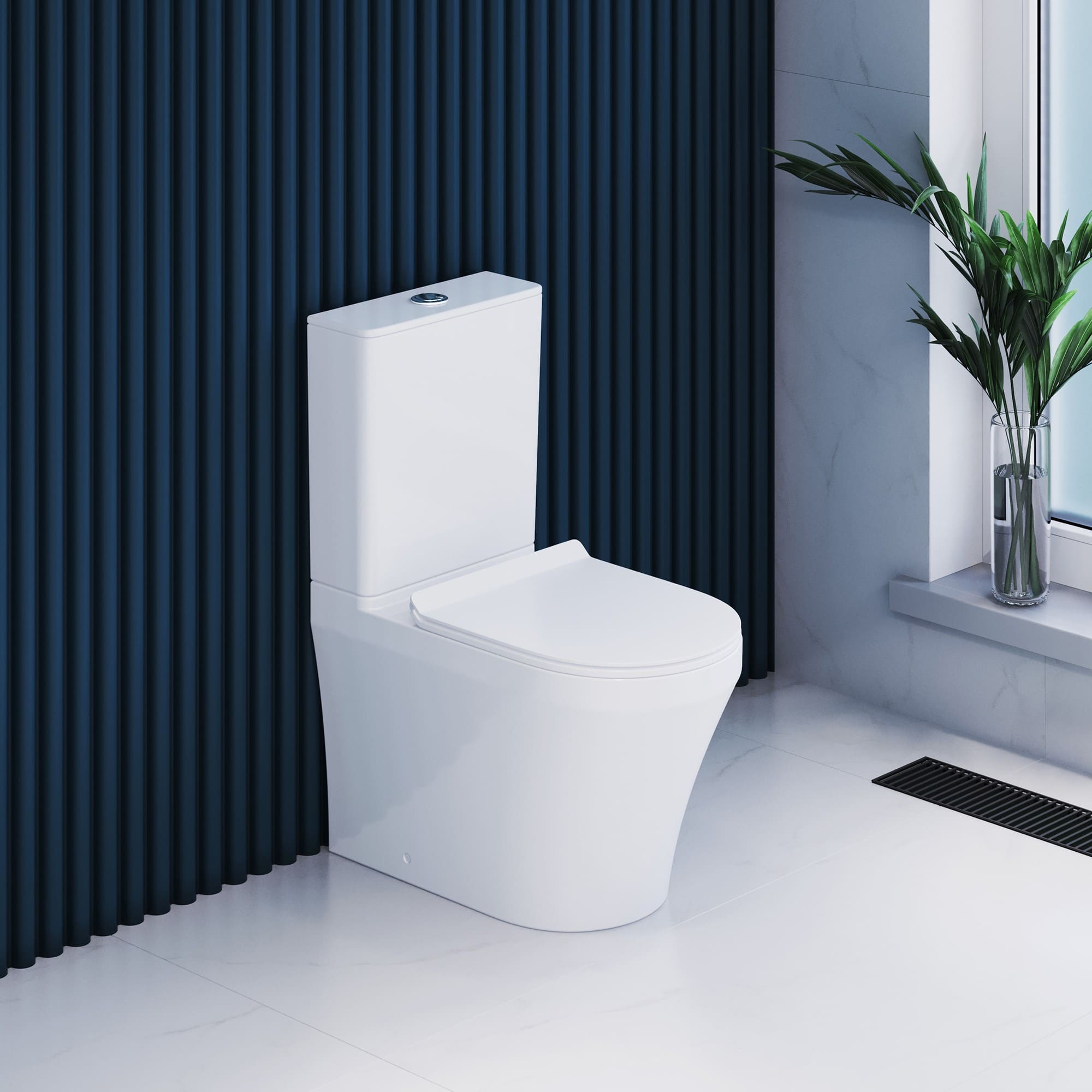 Унитаз-компакт RGW SW-06 безободковый Tornado, с микролифтом 67420106-01