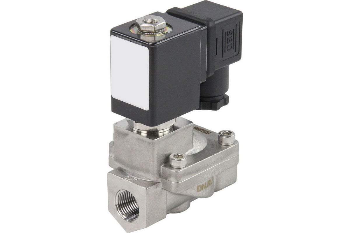 Электромагнитный клапан DN.ru VS2W-401N-PU-NC Ду40 Ру10 сталь, пилотный NBR 24В DC D130-01544