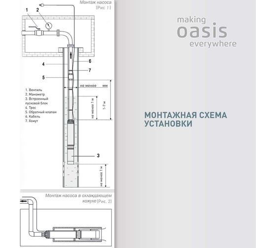 Скважинный насос Oasis SN 60/85
