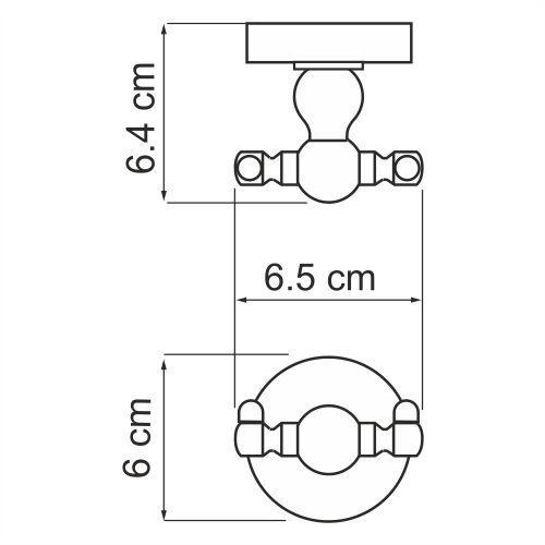 Крючок WasserKRAFT Diemel K-2223D двойной