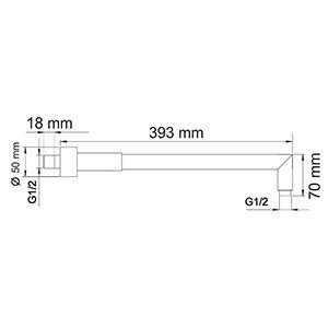 Кронштейн для душа WasserKRAFT A019