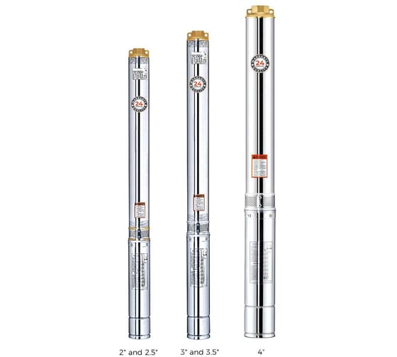 Скважинный насос LEO 3XRm 2/27-0.75 кабель 60 м, 750 Вт, 220В/50Гц, максимальный объем 2,7 куб.м/ч, максимальная высота 117 м 2115