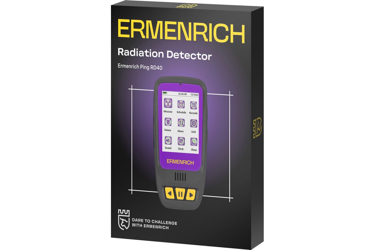 Дозиметр Ermenrich Ping RD40, фиолетовый 84640