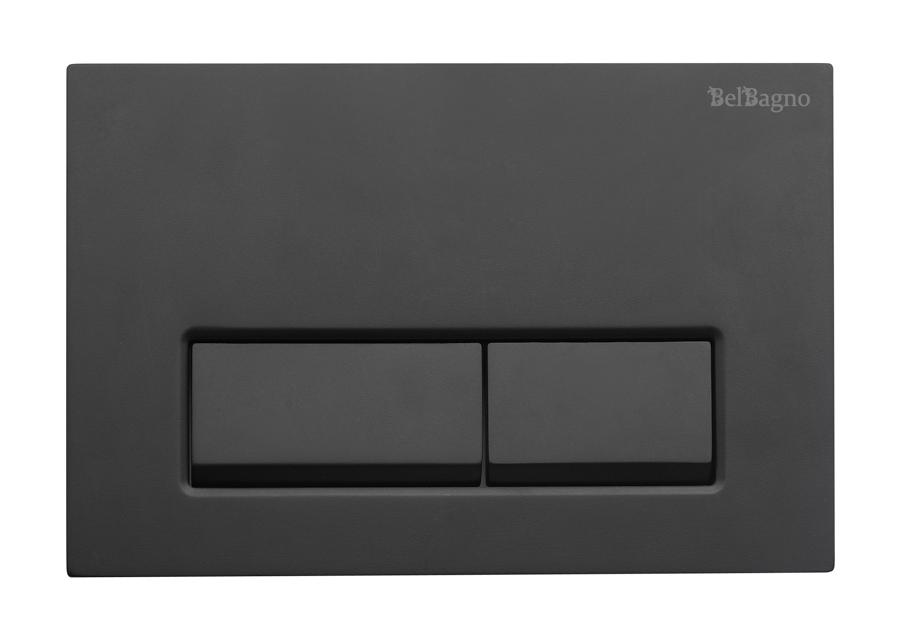 Кнопка смыва BelBagno BB-15R-NERO.M черный матовый Кнопка смыва BelBagno BB-15R-NERO.M черный матовый