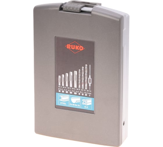 Набор метчиков RUKO M3-M12 мм HSS-G 15пр 245004RO