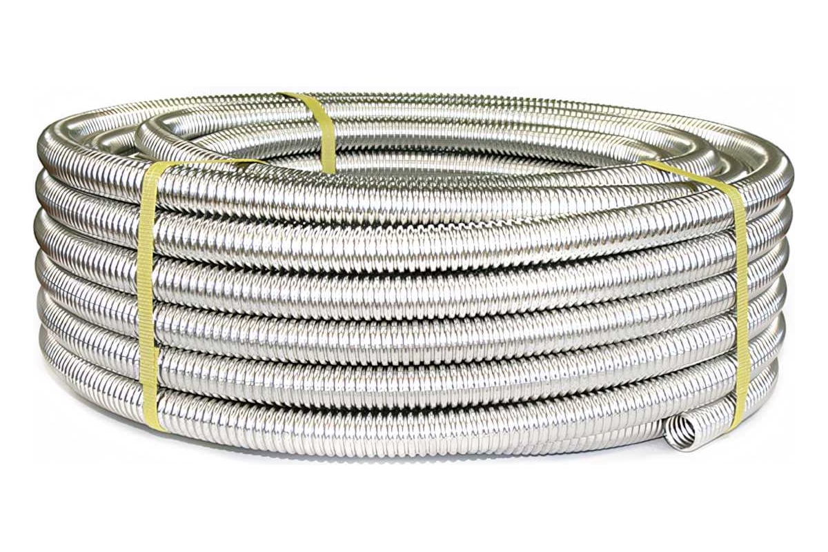 Гофрированная труба из нержавеющей стали Stahlmann SS304 15А, неотожженная 10 м 2217434