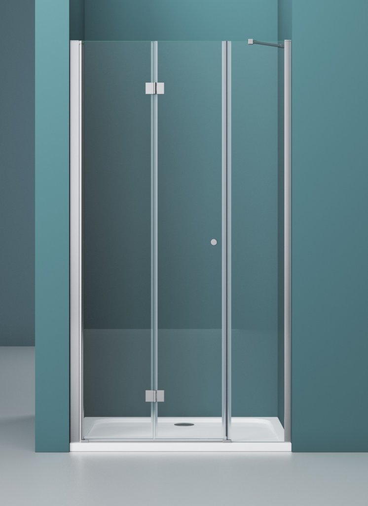 Душевая дверь BelBagno ALBANO-BS-13-80+90-C-Cr 165x195 прозрачная, хром