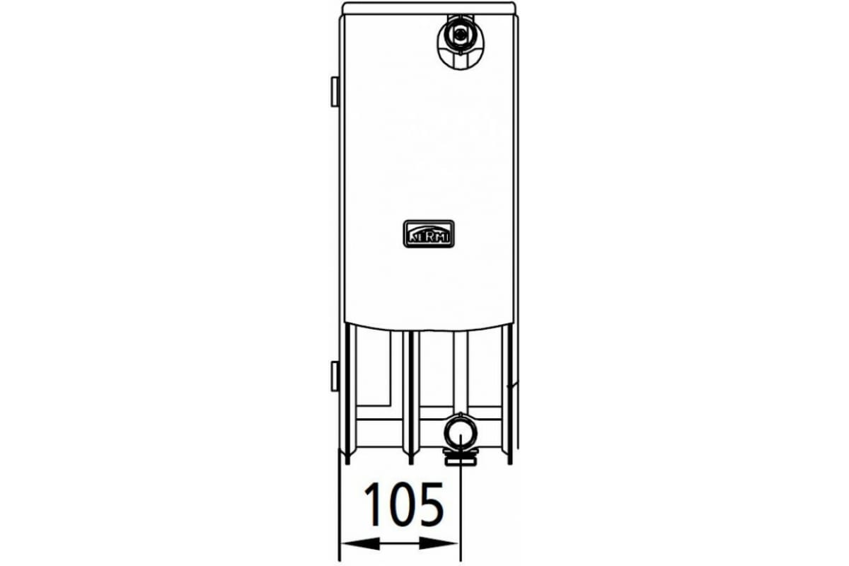 Радиатор Kermi otop FTV 33, 155х200х1400, R, RAL 9016 белый FTV330201401RXK