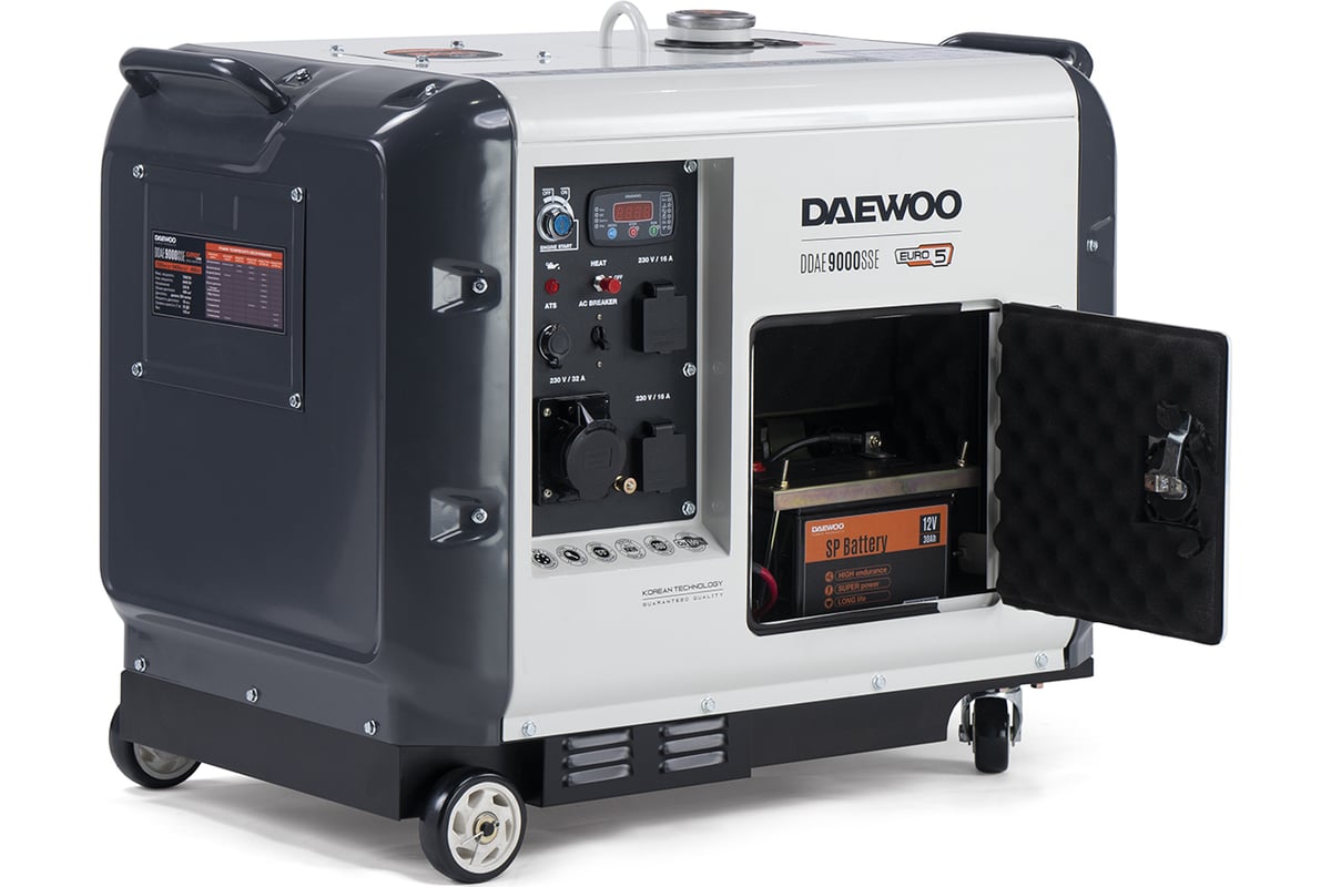 Дизельный генератор с возможностью подключения ATS Daewoo DDAE 9000SSE