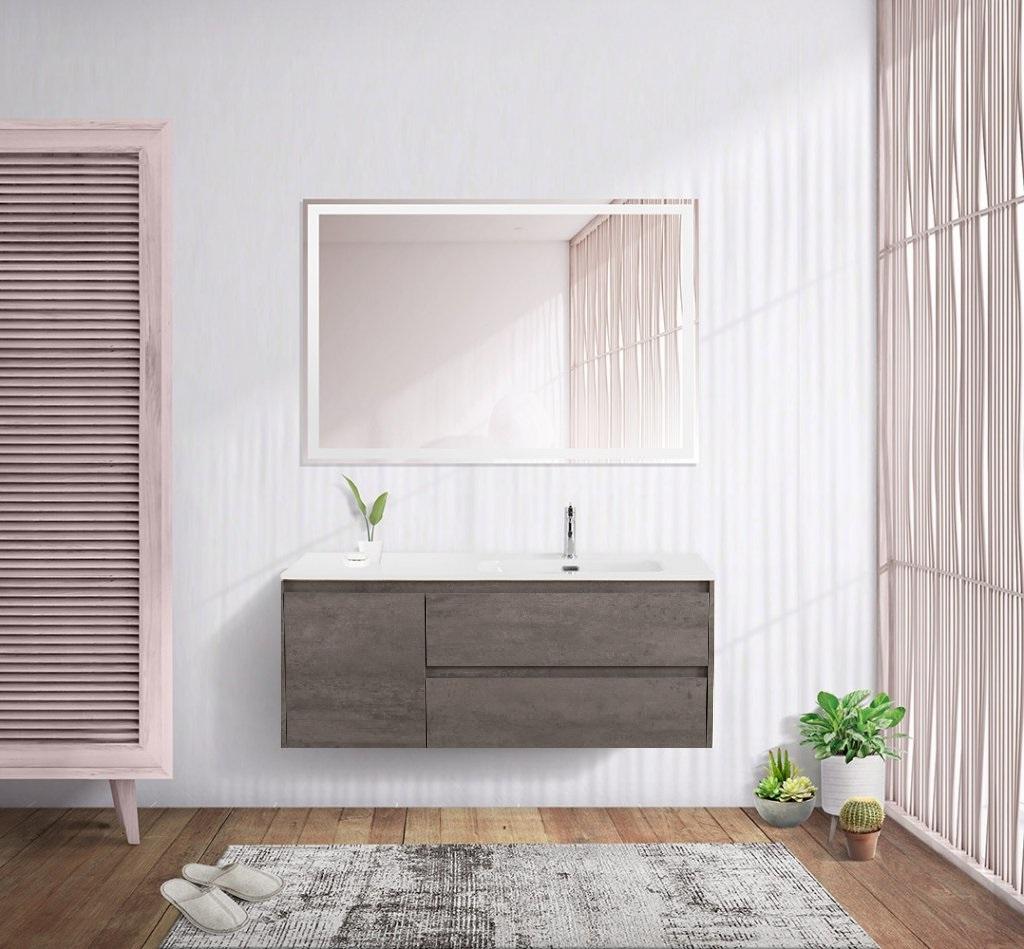 Тумба с раковиной BelBagno Kraft 120 см, 2 ящика, 1 дверца, правая