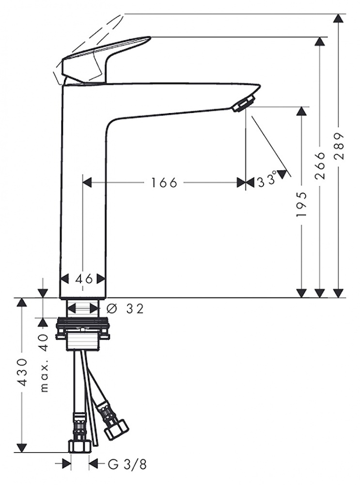 Смеситель для раковины Hansgrohe Logis 71091000