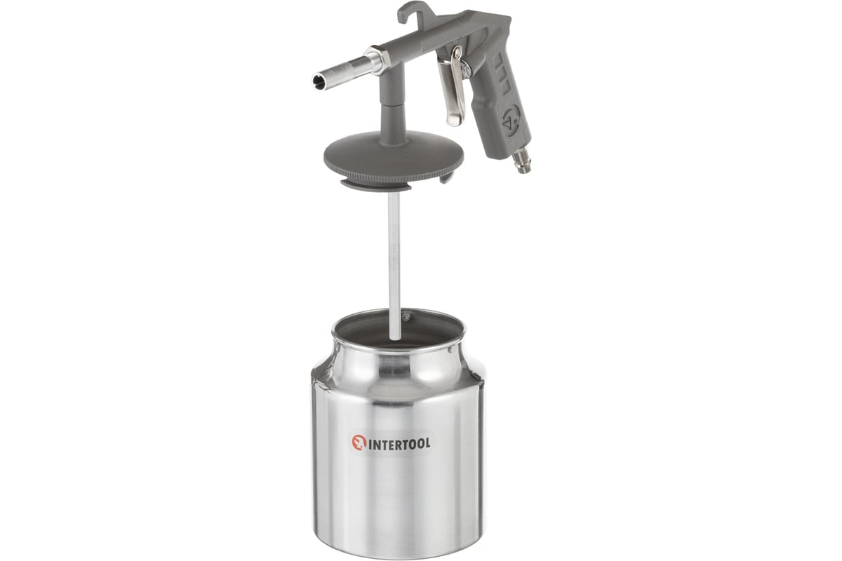 Пескоструйный пневматический пистолет с бачком Intertool PT-0705