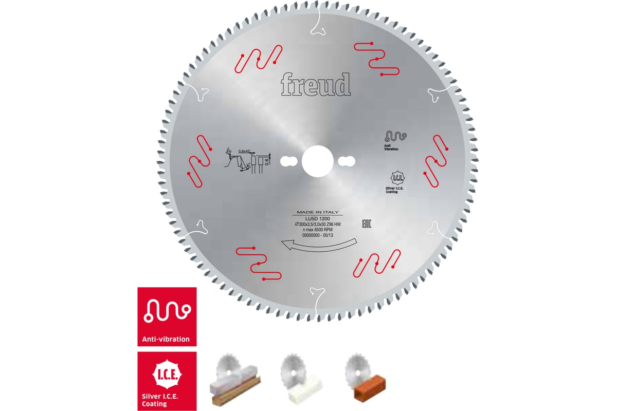 Пильный диск 450x4x30 мм, Z128, HM Freud Lu5D 2900