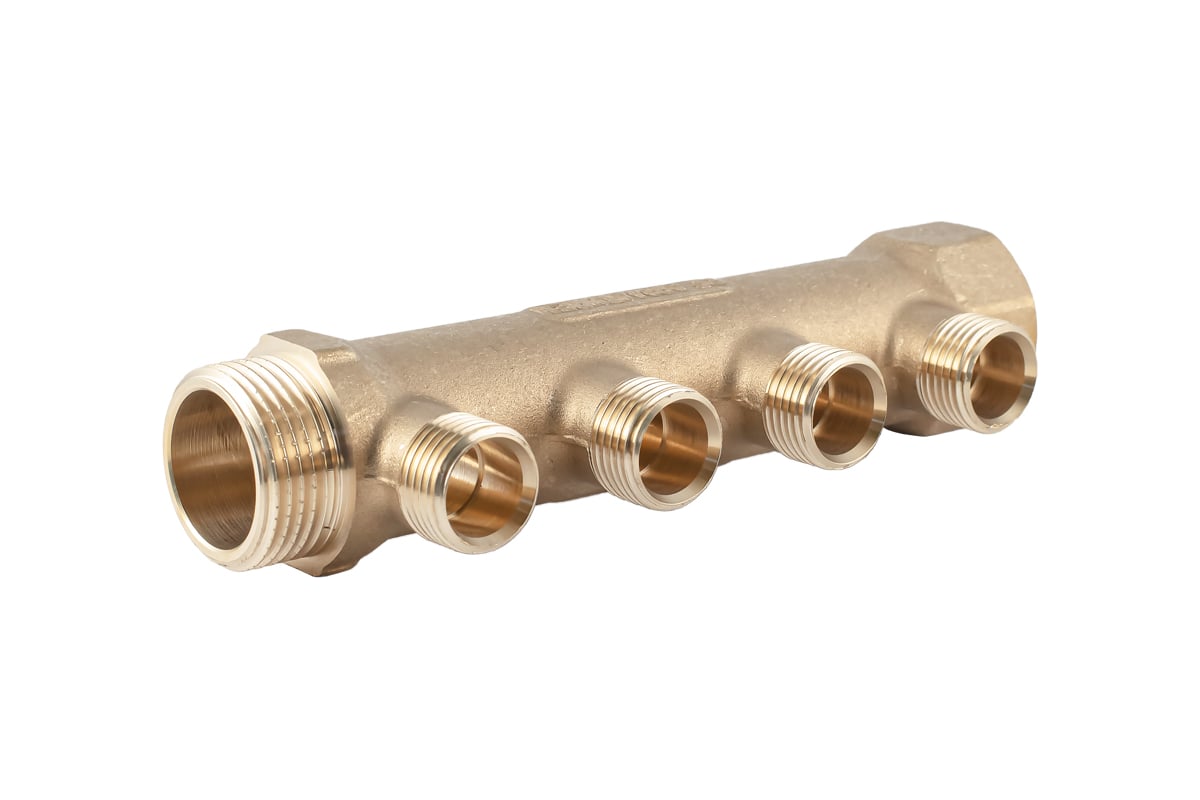 Коллектор латунный PROFACTOR в/н 1" х 4 вых 1/2" нар PF MF 263.4