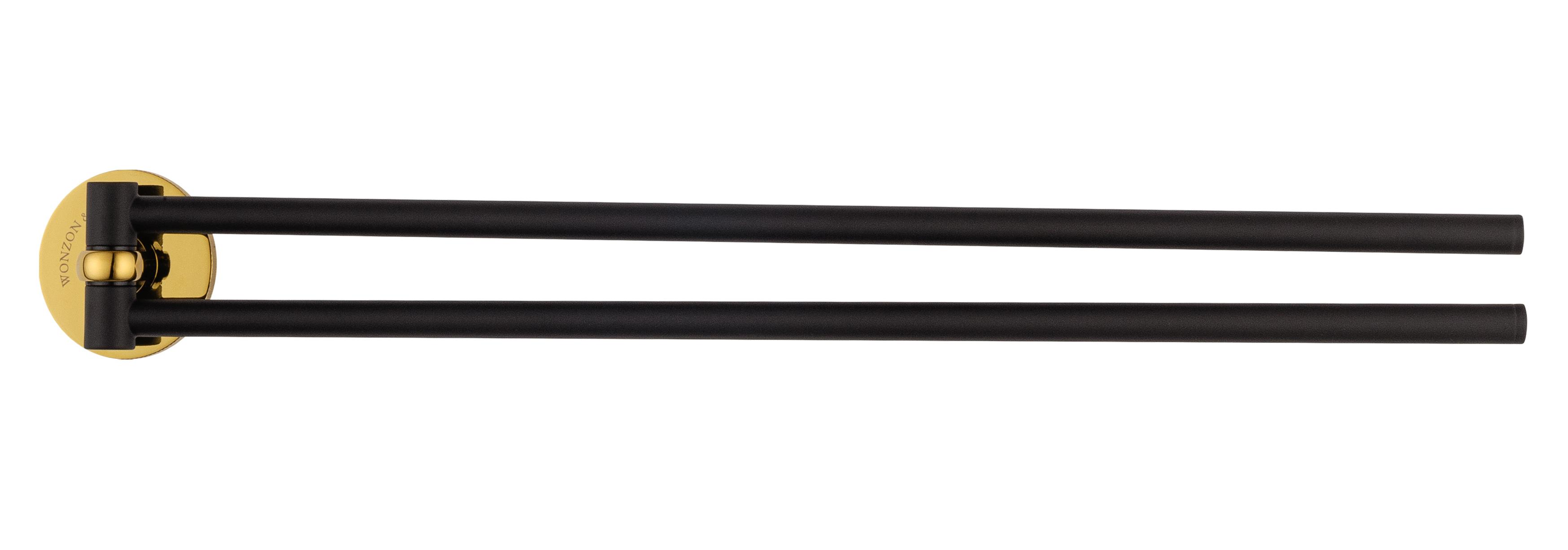 Полотенцедержатель Wonzon&Woghand Majestic WW-9231 черный/золото