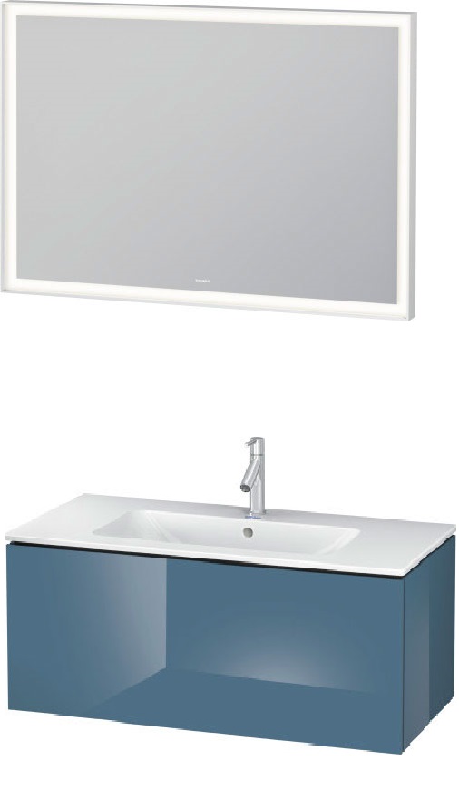Мебель для ванной Duravit L-Cube 103 1 ящик синий глянец