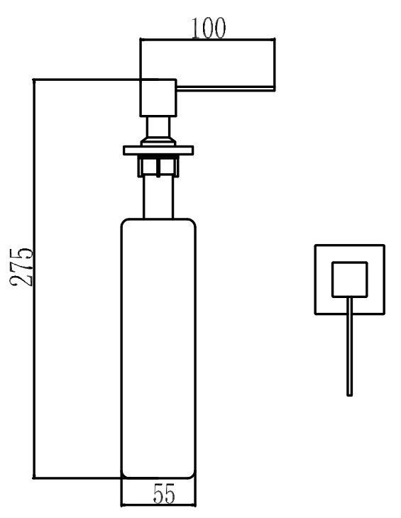 Дозатор жидкого мыла Savol S-ZY002L сталь
