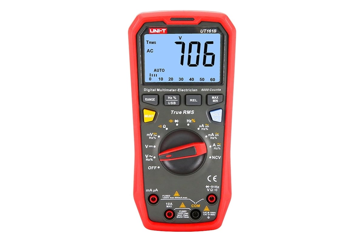 Цифровой мультиметр с функцией UT161B UNI-T True RMS 00-00007285