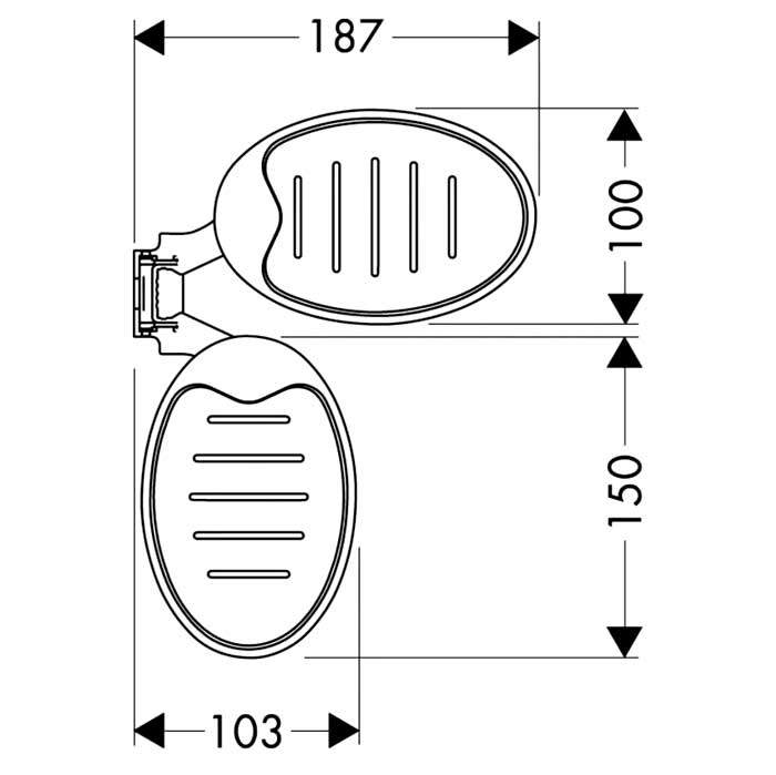 Мыльницы Hansgrohe Cassetta 28684000