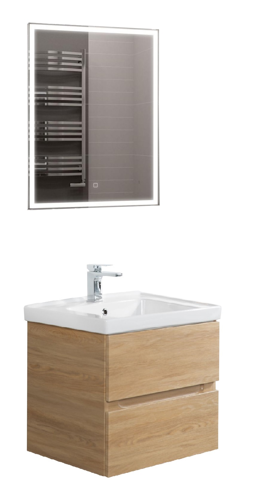 Мебель для ванной Art&Max Techno 90 см дуб мадейра янтарь