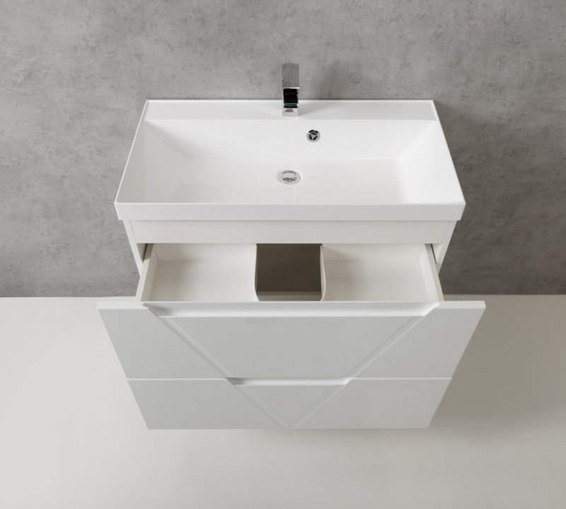 Тумба с раковиной BelBagno Vittoria 90 см Bianco Lucido (эмаль)