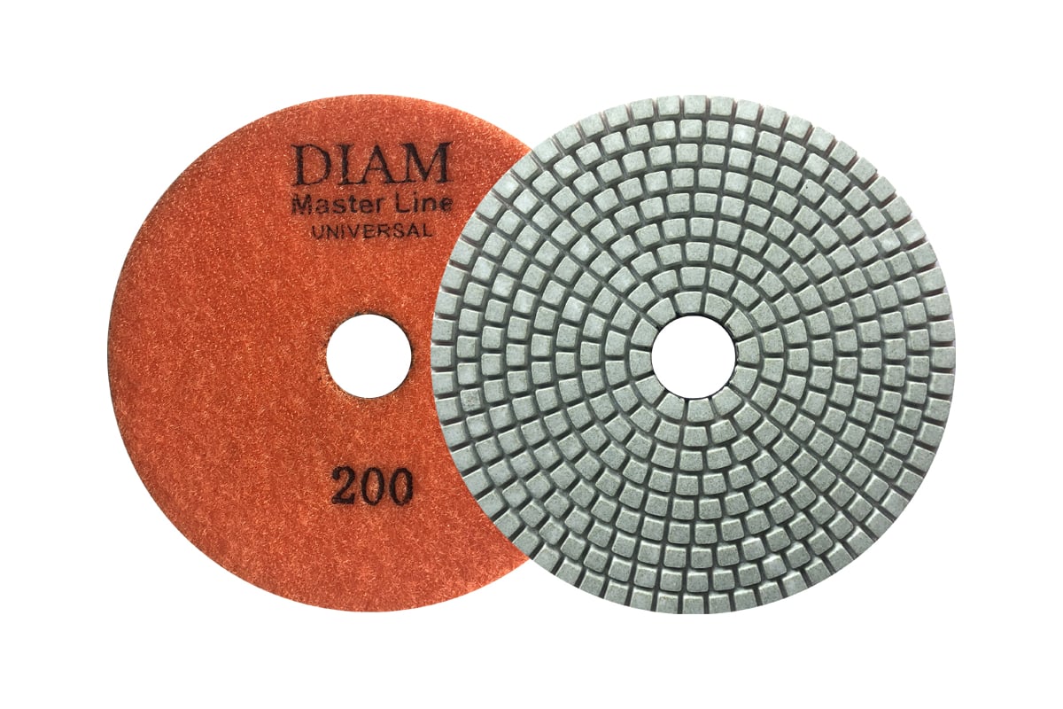 Круг алмазный гибкий шлифовальный АГШК Master Line Universal №200 (125х2.5 мм) Diam 645