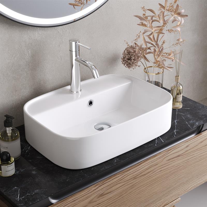 Раковина Cezares CZR-6616 55.5 см белый