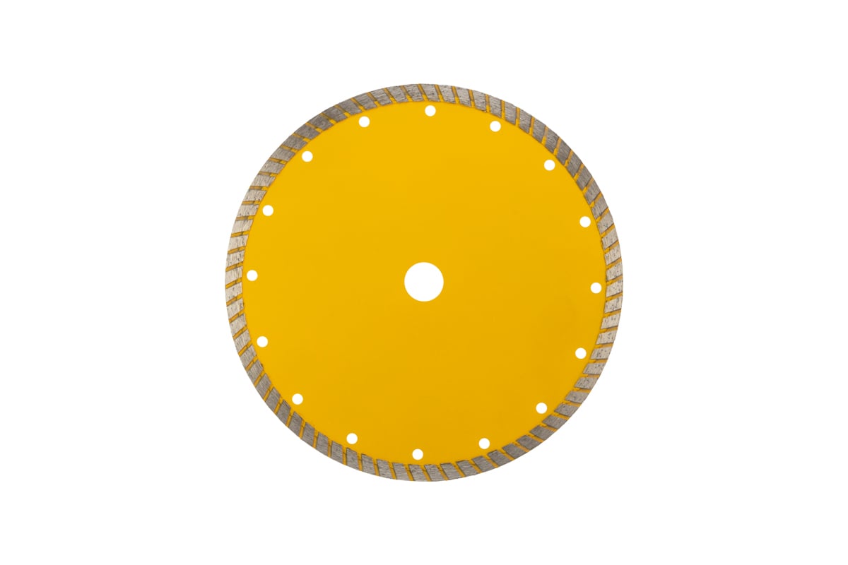 Диск алмазный отрезной Турбо (230x22.2x2.8x10 мм) Kranz KR-90-0125