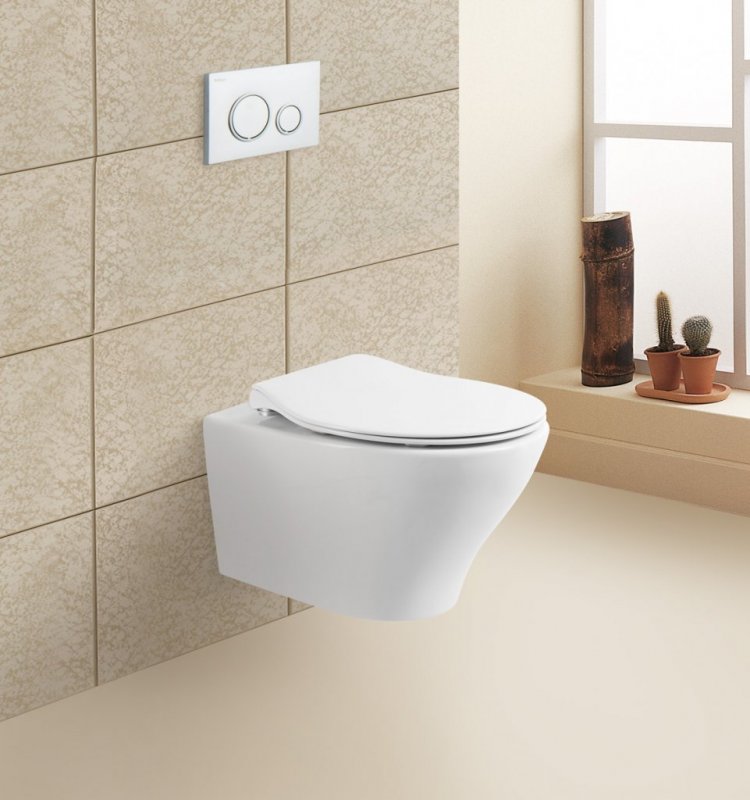 Подвесной унитаз BelBagno Acqua BB340CHR безободковый