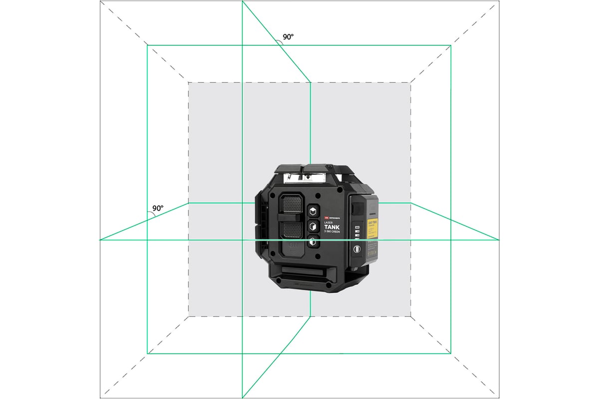 Профессиональный лазерный уровень ADA LaserTANK 3-360 GREEN basic edition А00633