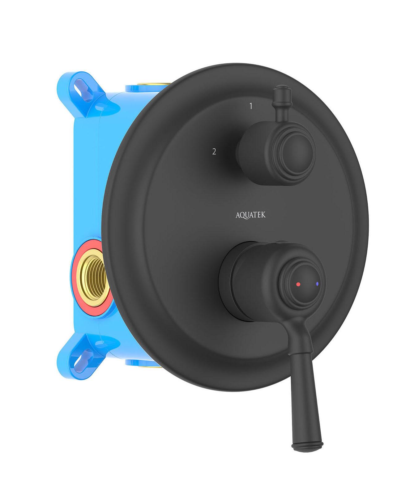 Смеситель для ванны Aquatek Классик AQ1546MB черный матовый