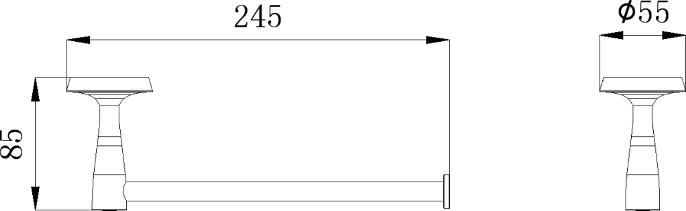 Вешалка для полотенец Rush Balearic BA39511 хром