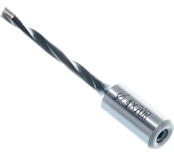 Сверло присадочное усиленное "глухое" (4x70 мм; S=10 мм; RH) ROTIS 412.0470R