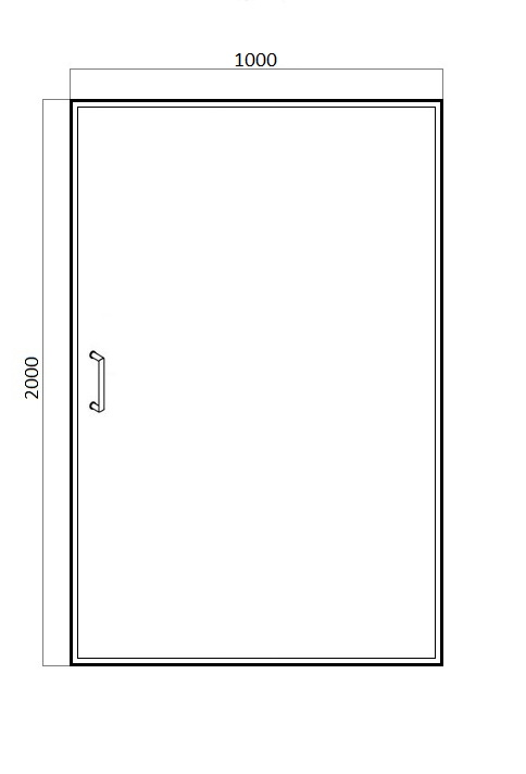 Душевая дверь Bravat Drop 100x200 распашная