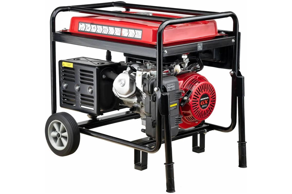 Бензиновый генератор HND GE 5500 XL с двигателем Honda GE5500XL