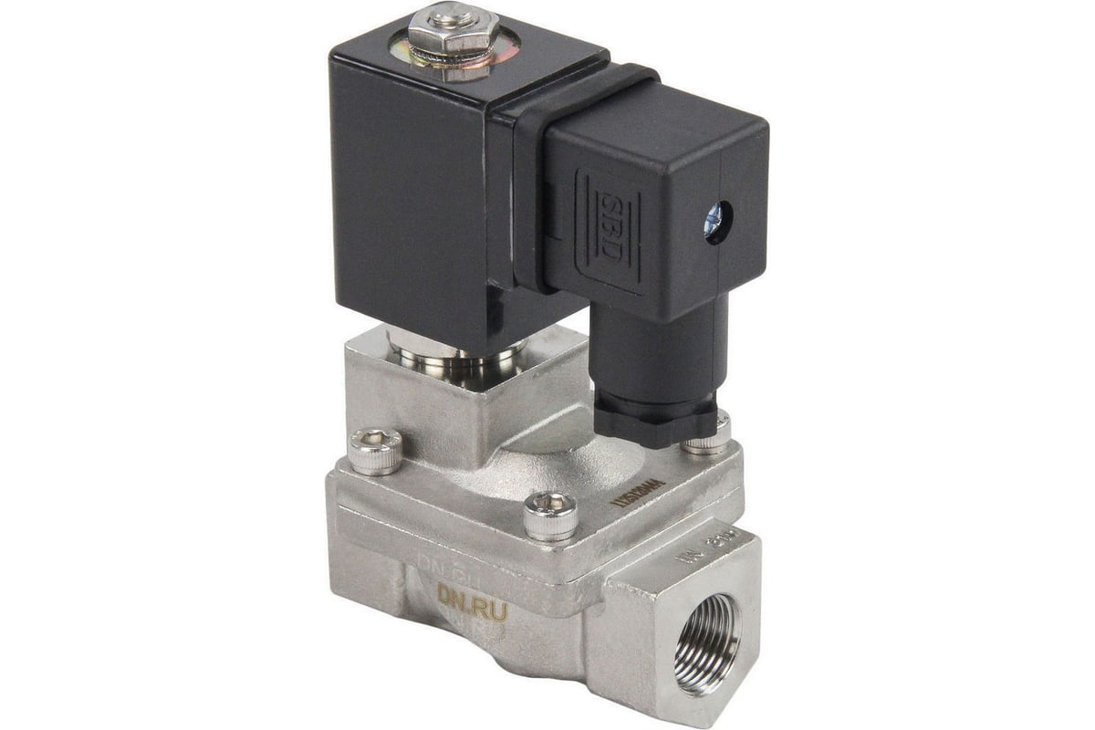 Электромагнитный клапан DN.ru VS2W-401E-PU-NC Ду15 Ру10 сталь, пилотный EPDM 24В DC D130-01533