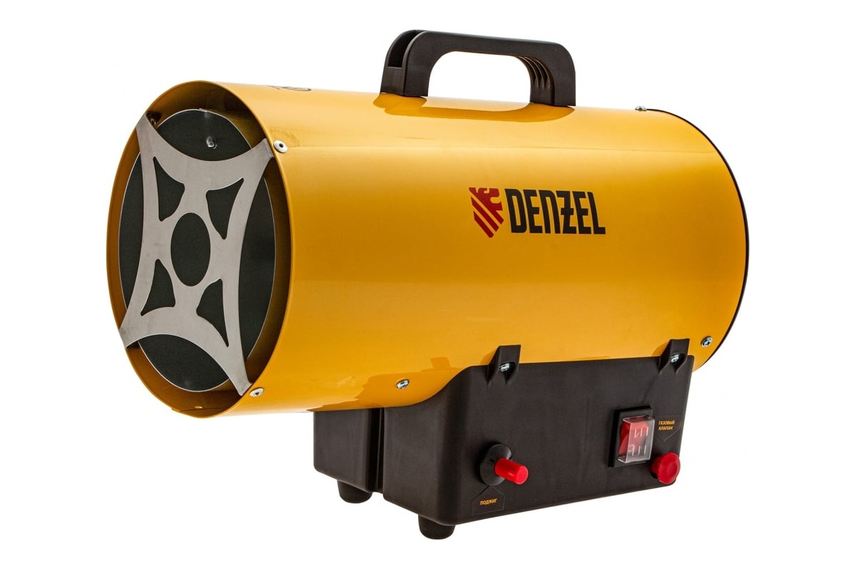 Газовая тепловая пушка Denzel GHG-15, 15 кВт, 500 м3/ч, пропан-бутан 96477