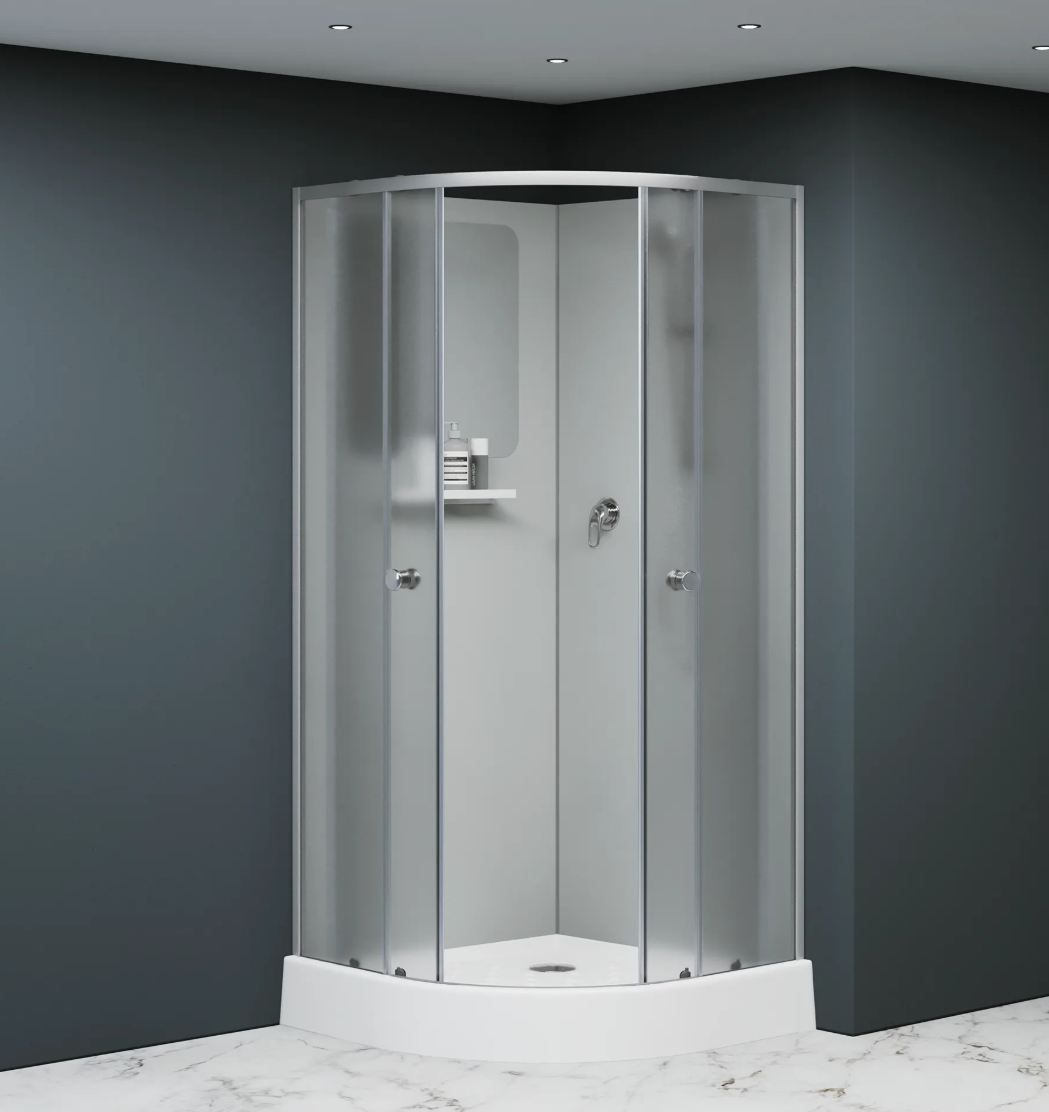 Душевая кабина RGW Andaman AN-208 90x90 см матовое-сатинат, профиль хром сатин