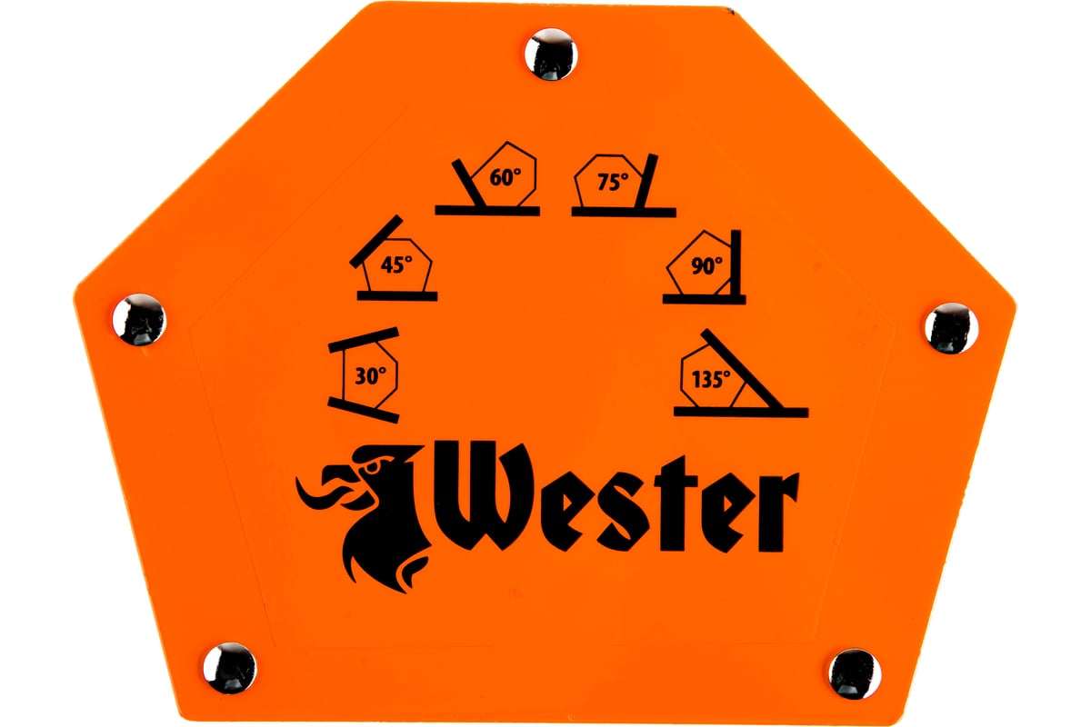 Уголок магнитный для сварки WMCT75 (углы 30/45/60/75/90/135; до 35 кг) Wester 344442