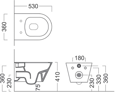 Крышка-сиденье Kerama Marazzi Plaza Modern PLMR.seat.02\WHT, Slim Soft Close + Clip up