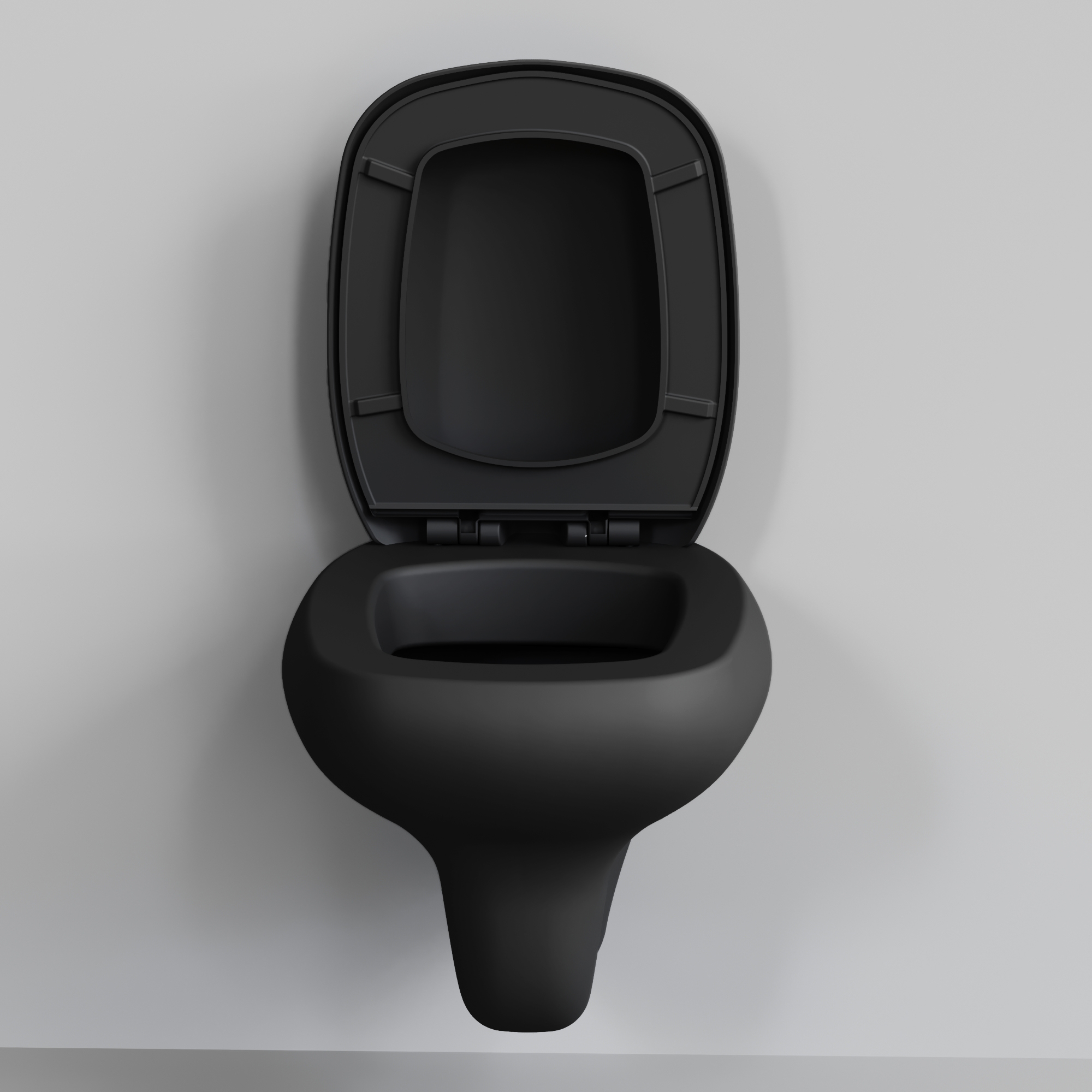 Крышка-сиденье Ambassador Diamond 122T20201 толстое, черный матовый