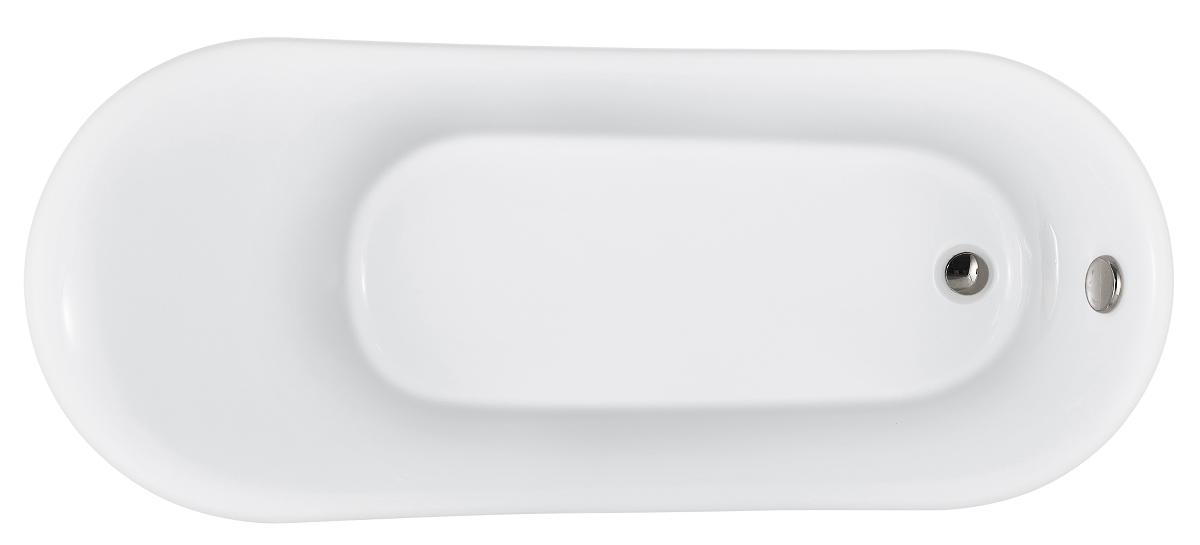 Акриловая ванна Grossman Retro GR-1002M 162x71 белый матовый