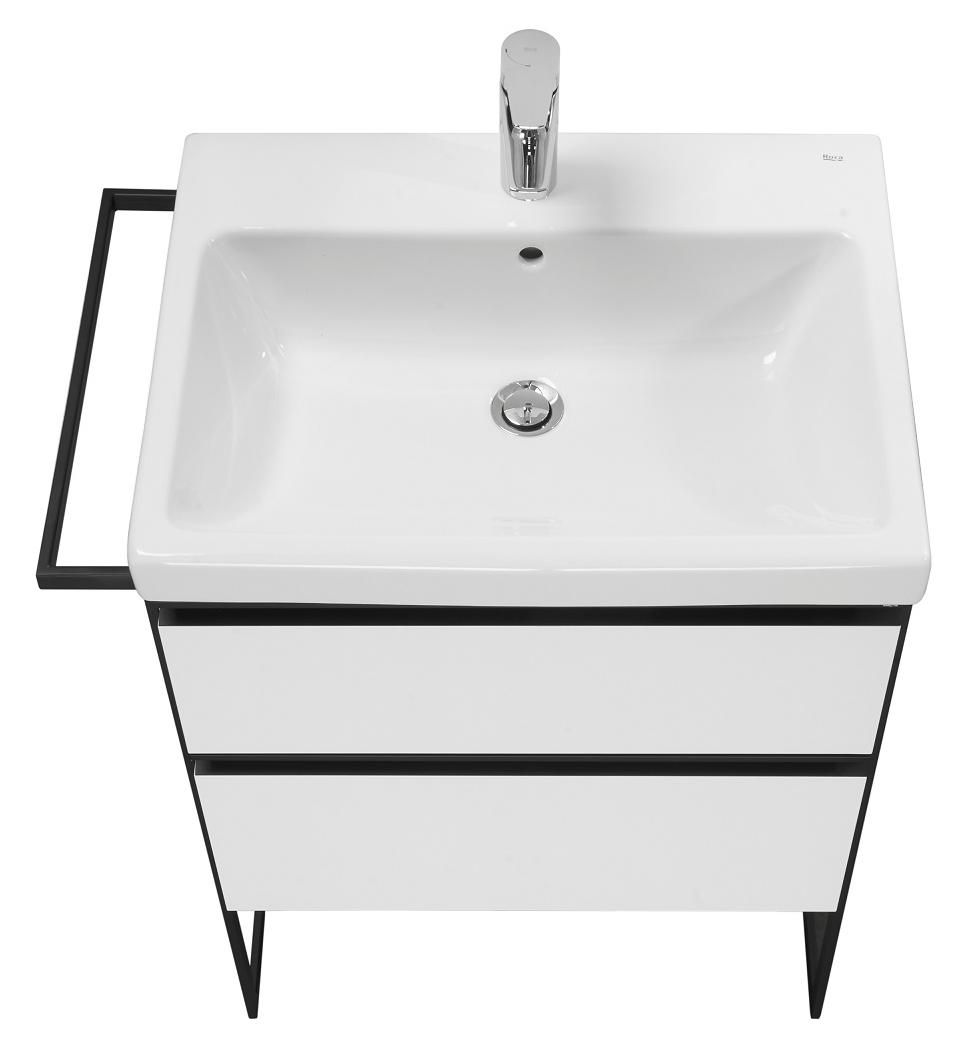 Мебель для ванной Roca Domi 60 см, 2 ящика, белый глянец