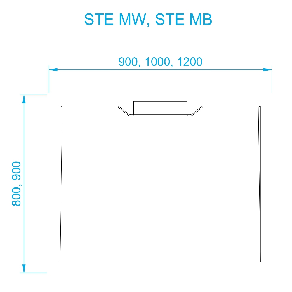 Поддон для душа RGW STE MB 120x90 52342912-14, черный мрамор