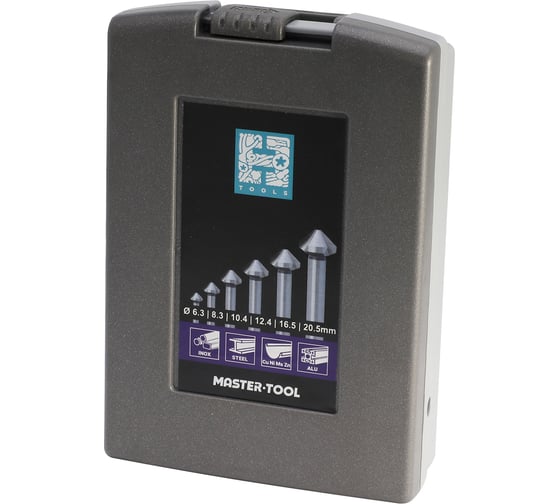 Набор зенковок H-Tools 90гр. 6.3-20.5мм 3z HSSE-Co5 6шт 745806EHT
