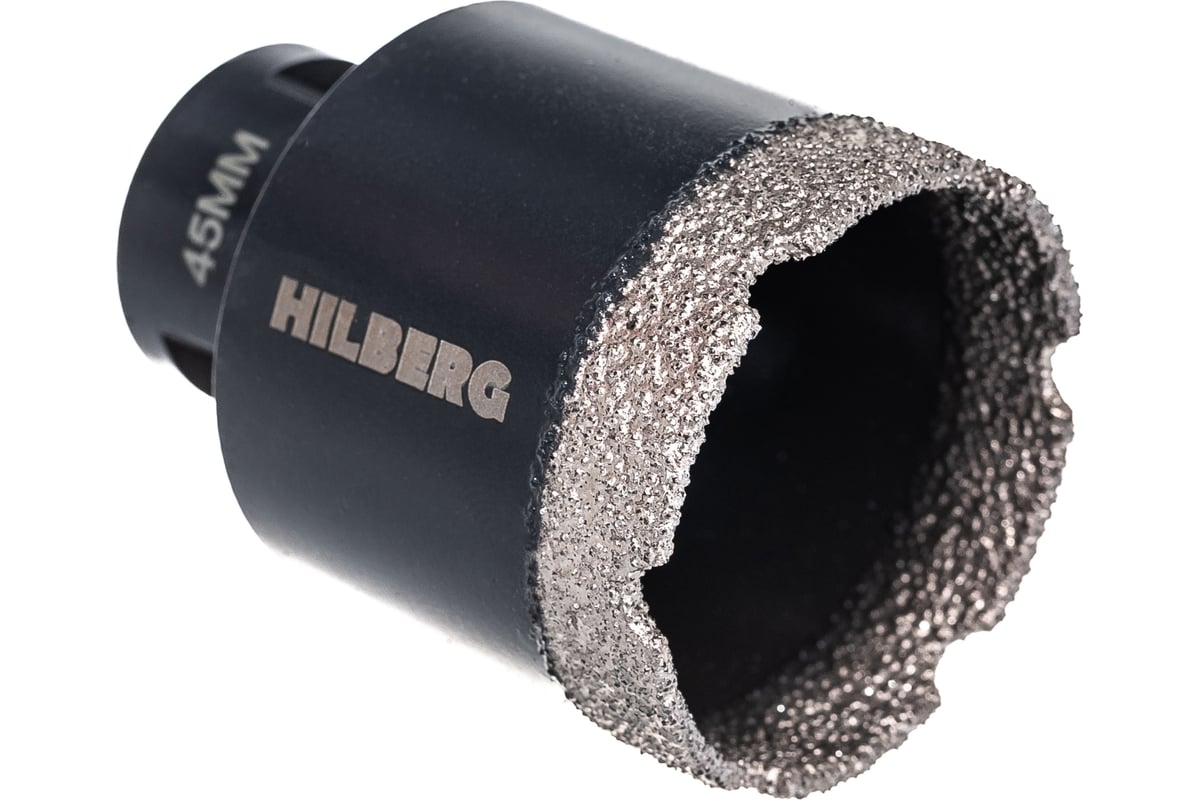 Коронка алмазная по керамике и керамограниту Super Hard (45 мм; M14) Hilberg HH645