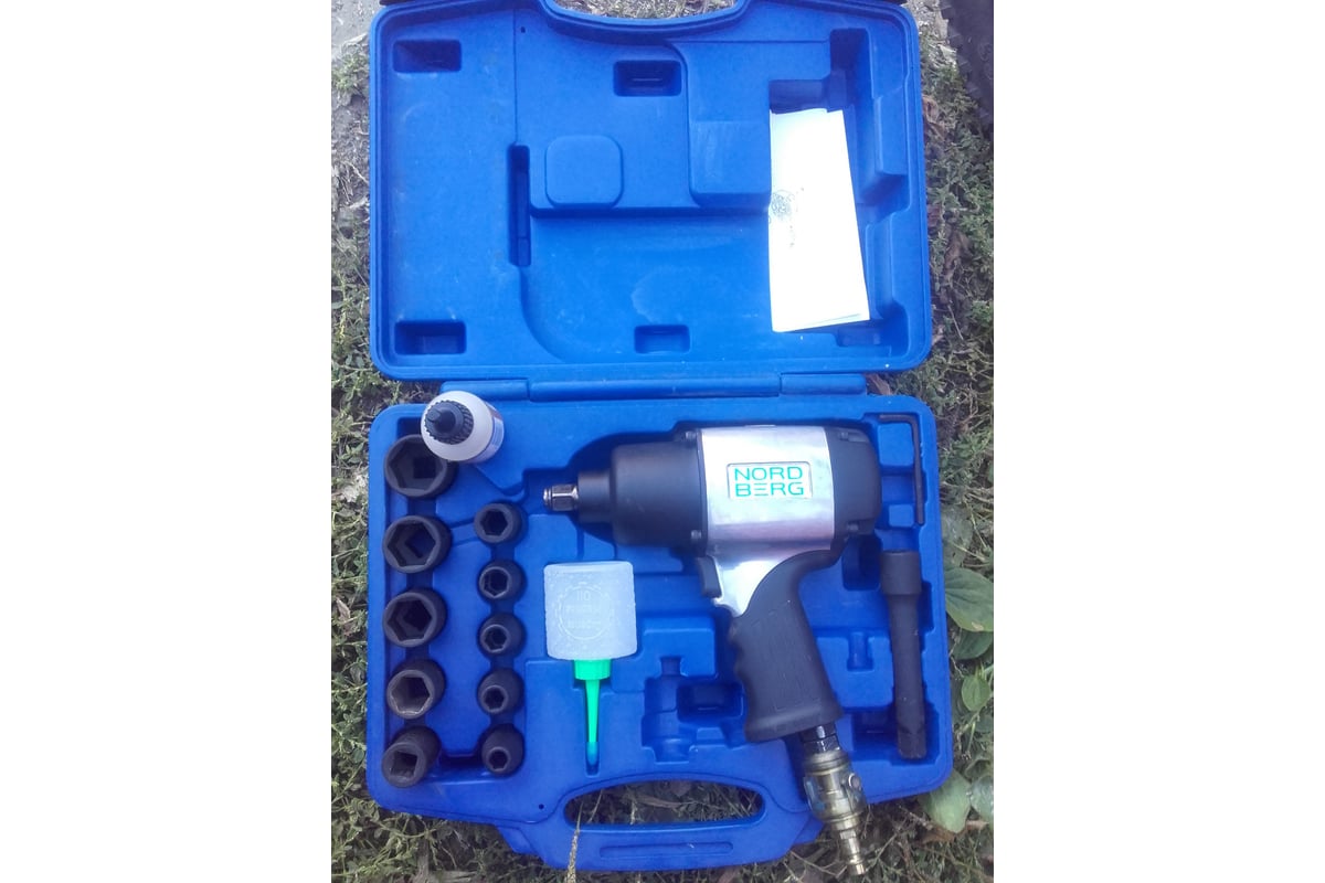 Пневмогайковерт Nordberg 1/2" IT250KD с глубокими головками