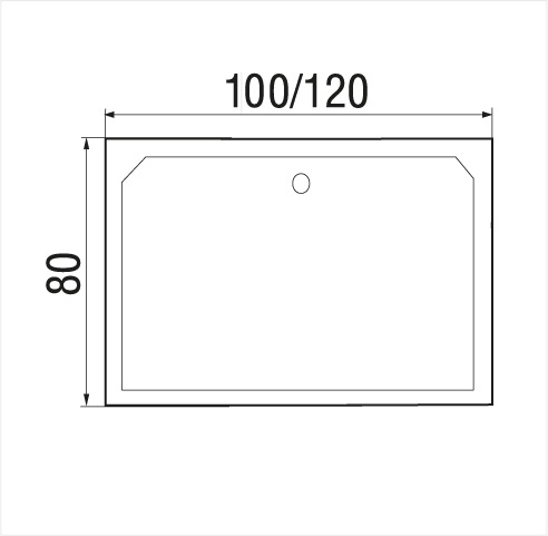 Поддон для душа Wemor 100/80/41 S 100x80 10000006110