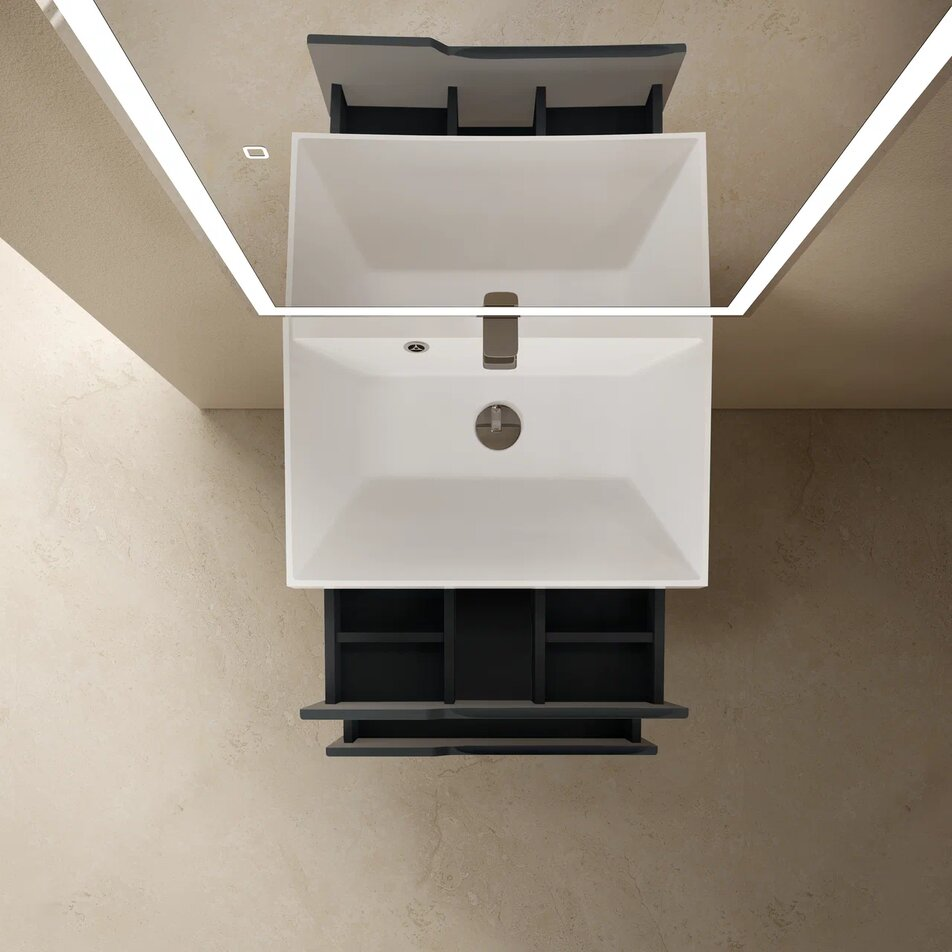 Мебель для ванной AQUAme S3 60 см антрацит